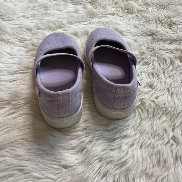 Oomphies Purple Polka Dot Little Girls Shoes Size 7 - Picture 4 of 6
